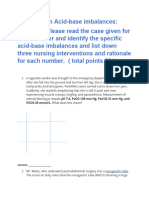 Post Task On Acid-Base Imbalance