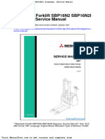 Mitsubishi Forklift Sbp16n2 Sbp16n2i Diagrams Service Manual