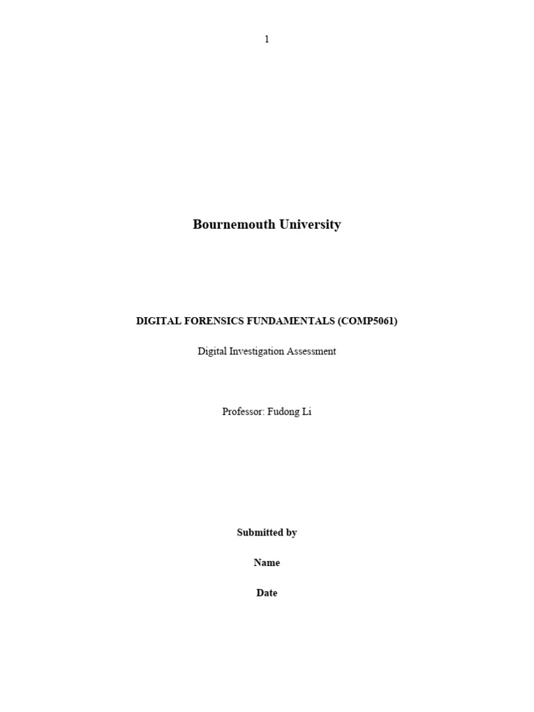 Digital forensics fundamentals comp5061 pdf digital forensics