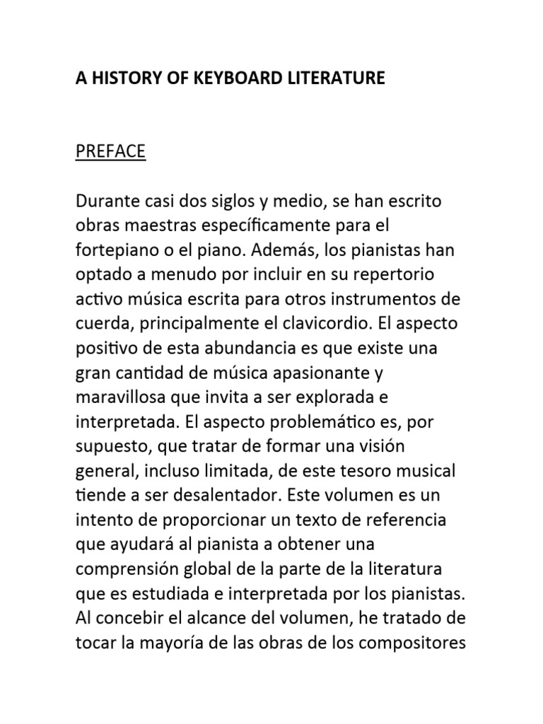 A History of Keyboard Literature PDF