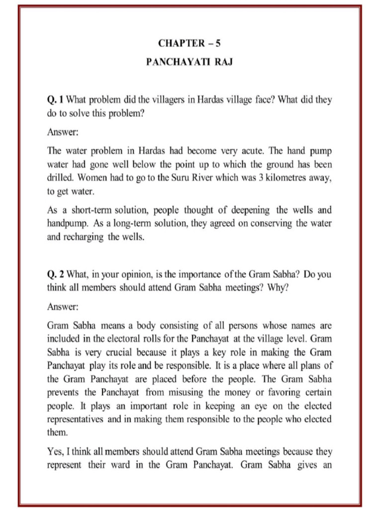 Panchayati Raj | PDF
