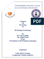 3D Printing Report Workshop