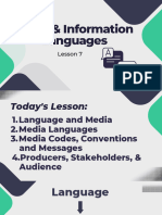 Media and Information Languages