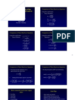 Comparison of Pipe Flow Equations