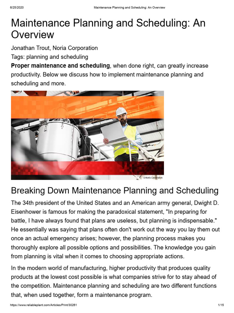 maintenance-planning-and-scheduling-an-overview-pdf-scheduling