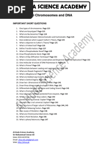 Important Short Question Biology 12 CH 20