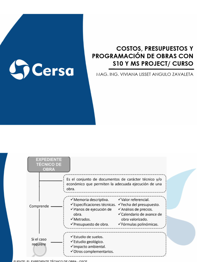 Curso de Costos y Presupuestos S10 | PDF | Presupuesto | Oferta (economía)