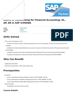 Basics of Customizing For Financial Accounting GL AP Ar in Sap S4hana