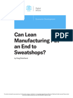 2016 - 05 - Can Lean Manufacturing Put An End To Sweatshops