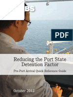 Reducing THR PS Detention Factor, Pre-Port Arrival Quick Reference Guide