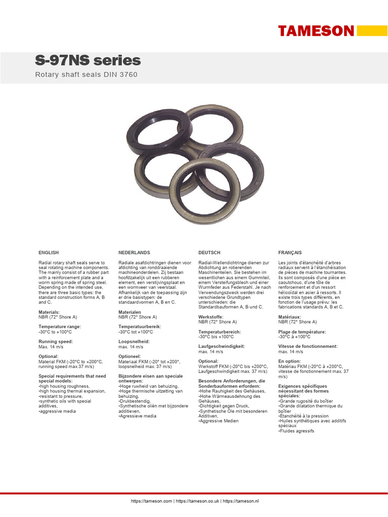 Rotary Shaft Seals PDF