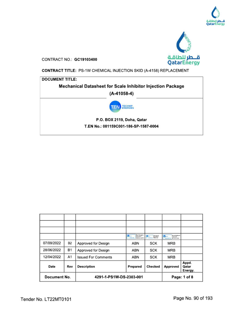 1035 APP A3 - D - 4291-1-PS1W-DS-2303-001-B2 | PDF