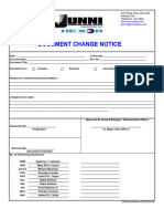 QSP-form-16 - Document Change Notice