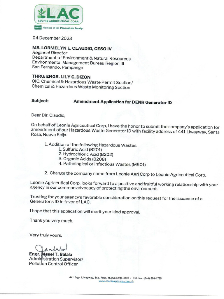 Request Letter | PDF