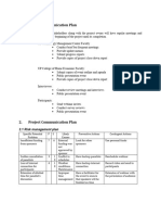 Project Communication Plan