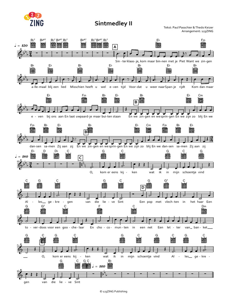 Sintmedley II Partituur | PDF