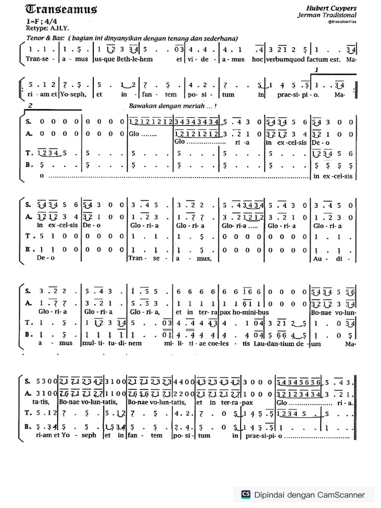 Lagu pilihan transeamus pdf