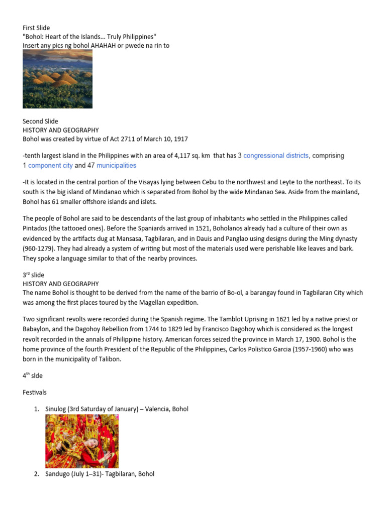 Bohol 1 Pdf Philippines