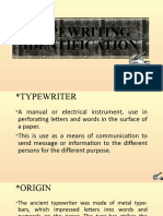 12 Typewriting Identification