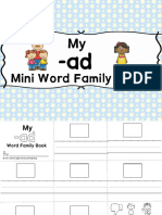 Ad Word Family CVC Worksheets