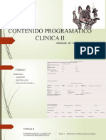 Contenido Programatico Clinica II