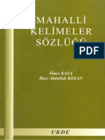 Kaya-Kozan 2003 Mahalli Kelimeler Sözlügü [Kahramanmaraş]