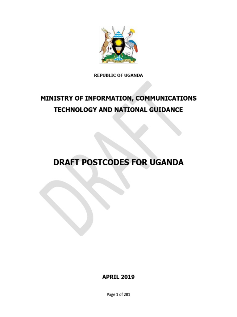 Postcodes-for-Uganda April 2019 | PDF