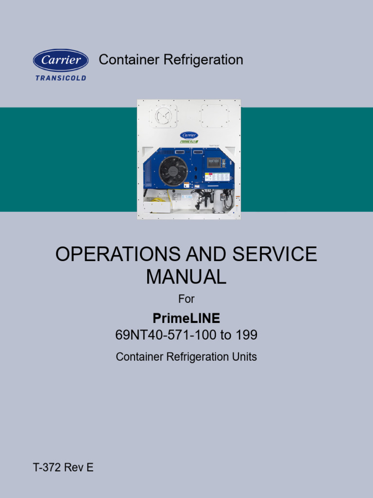 Operations and Service Manual: Container Refrigeration | PDF | Building ...