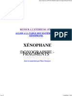Xénophane - Doxographie Et Fragments