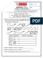 Mathematics - Term-II Chapter-11-Data Handling: 1) Help The Farmer Record How Many Vegetables He Grew Up in His Farm