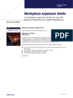 EH40 Workplace Exposure Limits