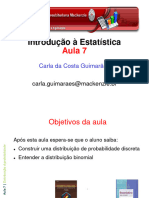 Aula07 Introducao Estatistica Binomial Aula Video Aula