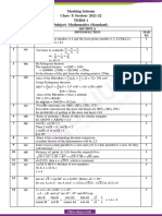CBSE Class 10 Maths Standard Marking Scheme and Answer Key Term 1 2021 22