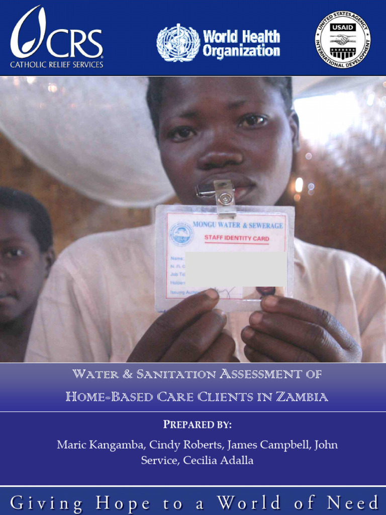 Water & Sanitation Assessment of Home Based Care Client in Zambia PDF