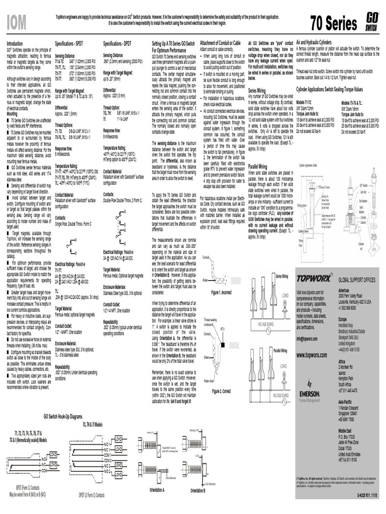70 Series Proximity Sensor | Download Free PDF | Switch | Building ...