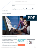 Cómo Crear Una Página Web en WordPress en 30 Minutos