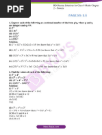 RD Sharma Class 8 Maths Chapter 2 Powers Exercise 2.1