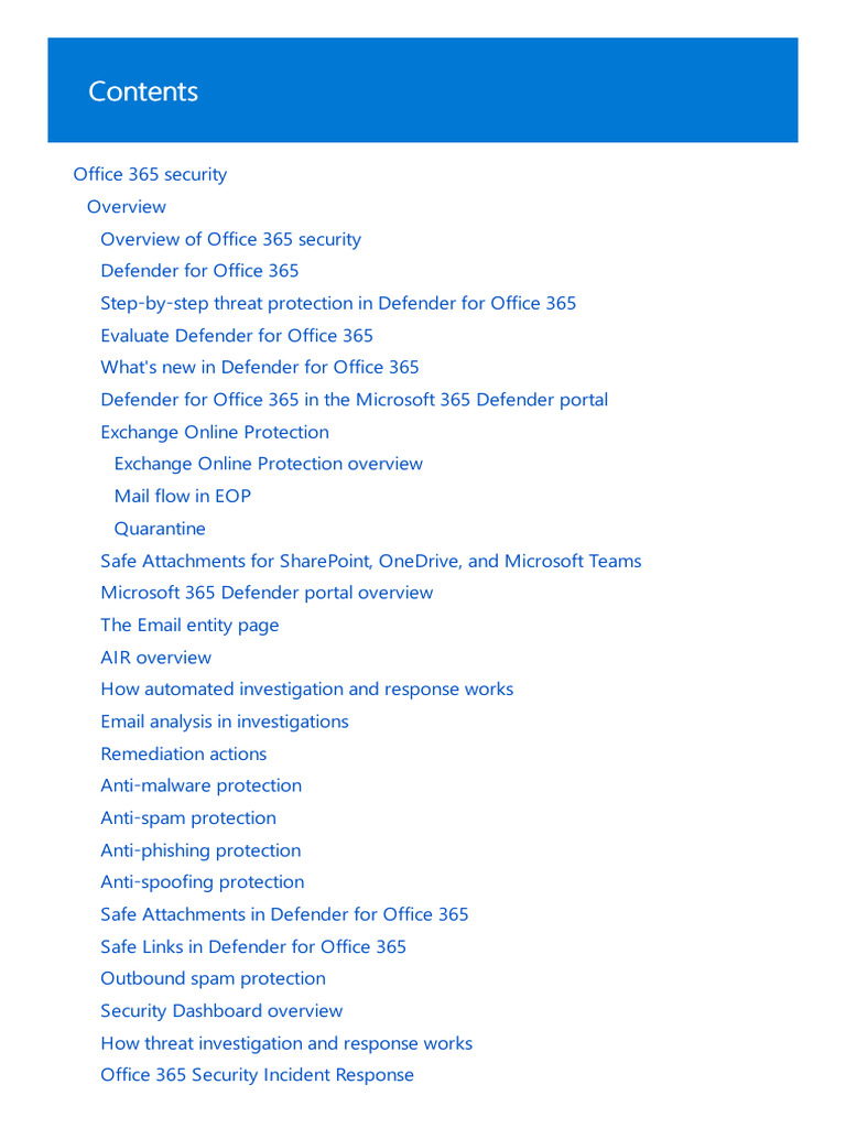 Office365 Security