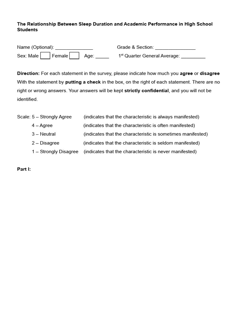 The Relationship Between Sleep Duration and Academic Performance in ...