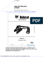 Bobcat Grader 84 Service Manual 6901594