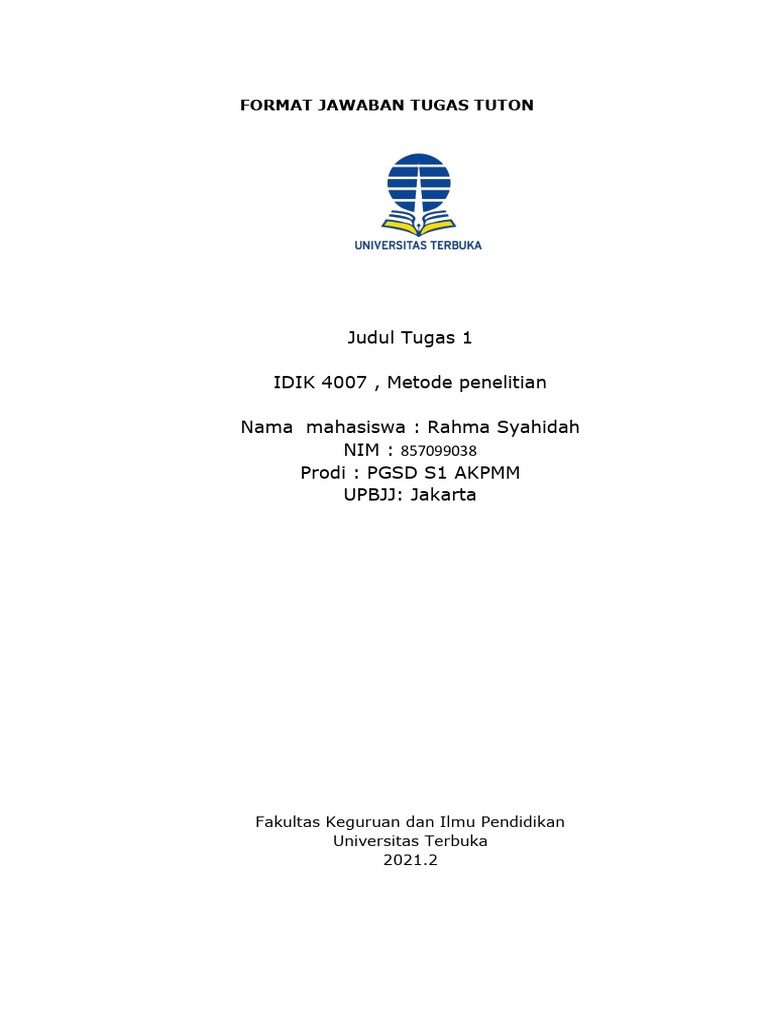 Tugas 3 Penelitian | PDF
