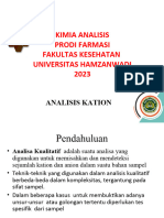 Analisis Kation