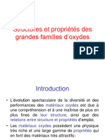 CH II 2021structure Et Propriétés Des Grandes Familles D'oxydes