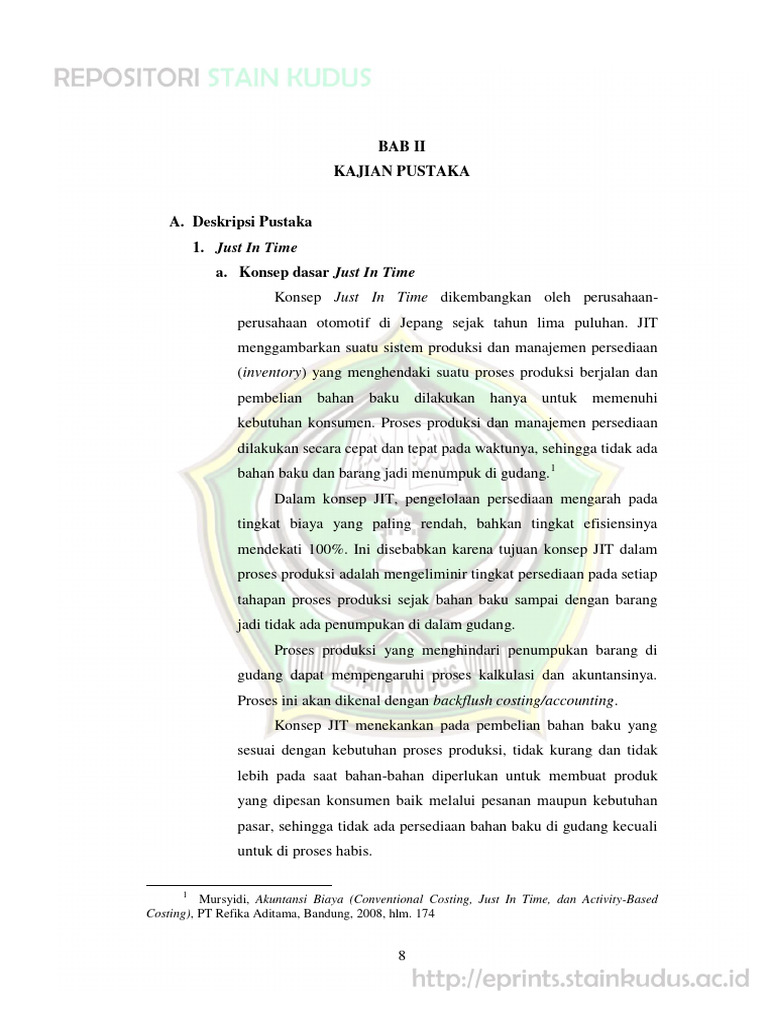 Konsep Just In Time dalam Manufaktur | PDF
