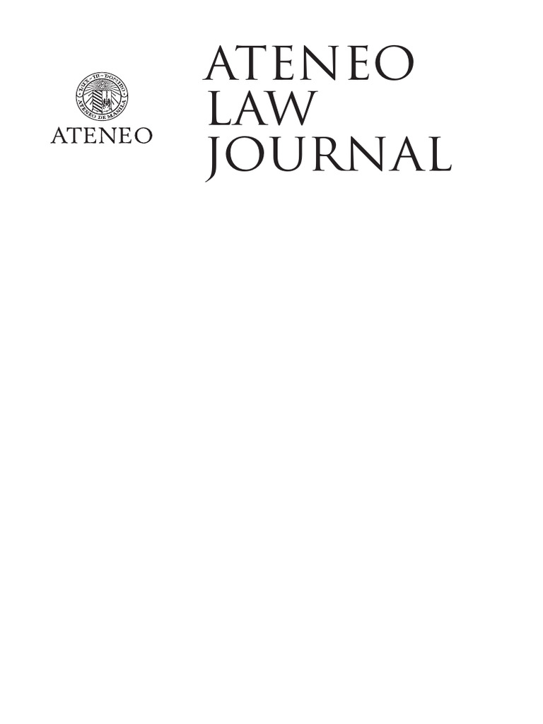 Ateneo Law Journal Vol. 66, Issue 3 | PDF | International Law ...