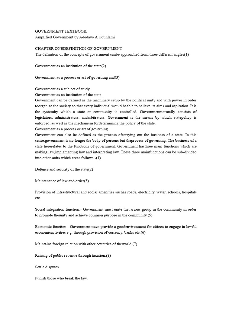 Government text book pdf
