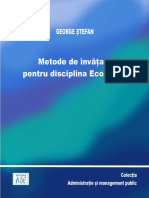 Metode de Invatare Apentru Disciplina Economie - Iulie 22