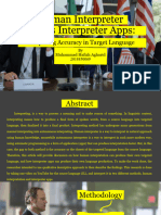 Human Interpreter Versus Interpreter Apps