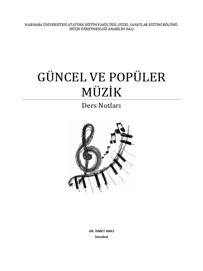 2014 2015 Guncel Ve Populer Muzik Ders Notlari Pdf