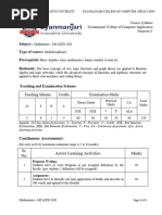 Maths Syllabus